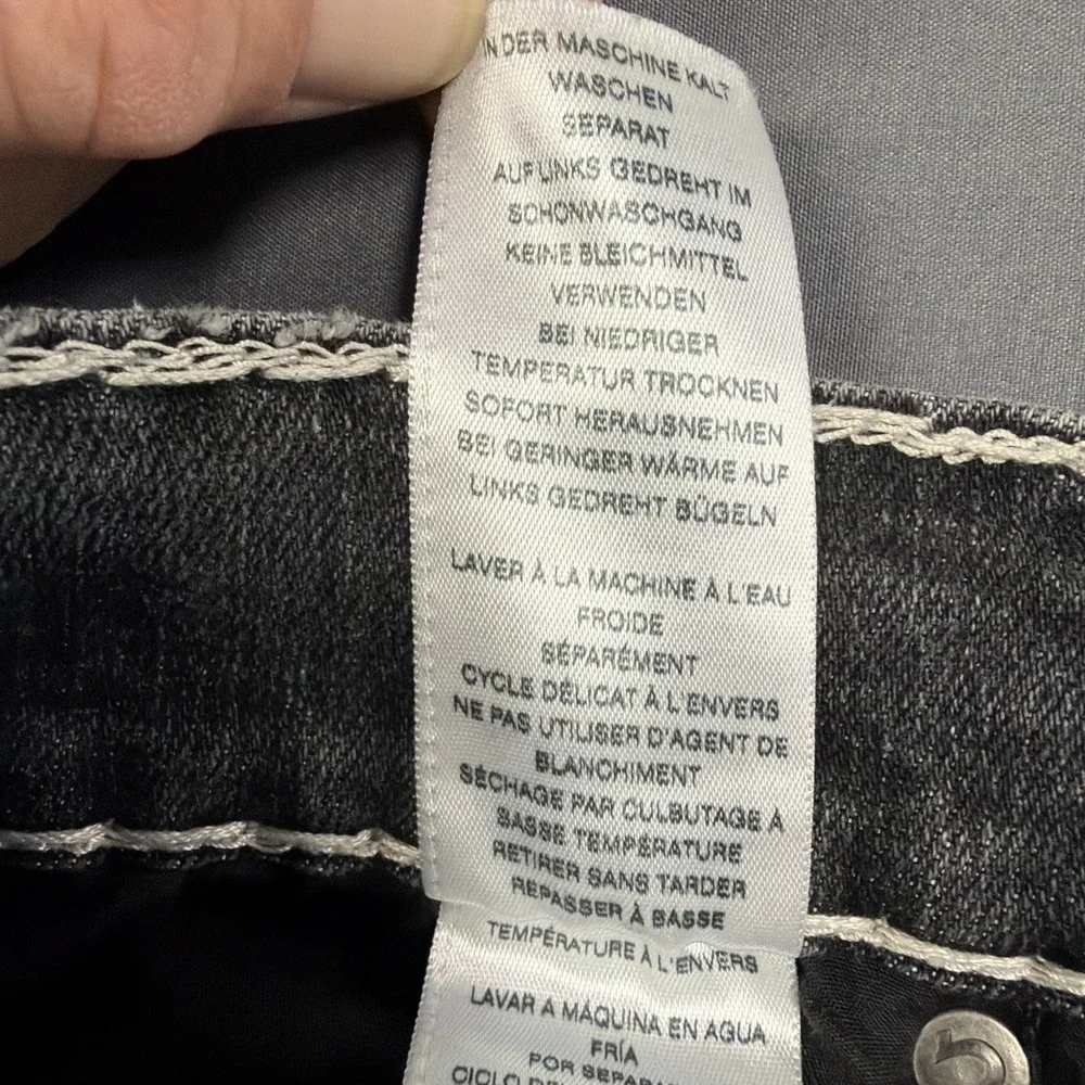 True‎ Religion Ricky Jeans Size 28 Black Relaxed Straight
